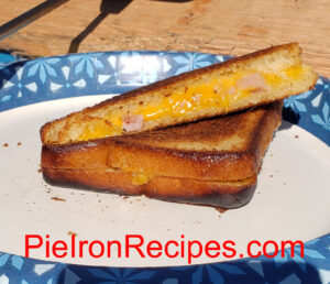 Pie Iron Grilled Cheese